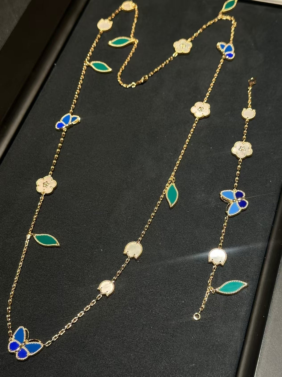 [Riva Jewelry ]LUCKY SPRING GOLD  MOTIFS  NECKLACE