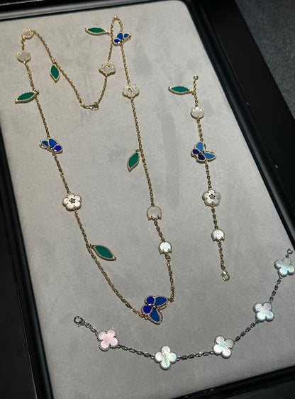 [Riva Jewelry ]LUCKY SPRING GOLD  MOTIFS  NECKLACE