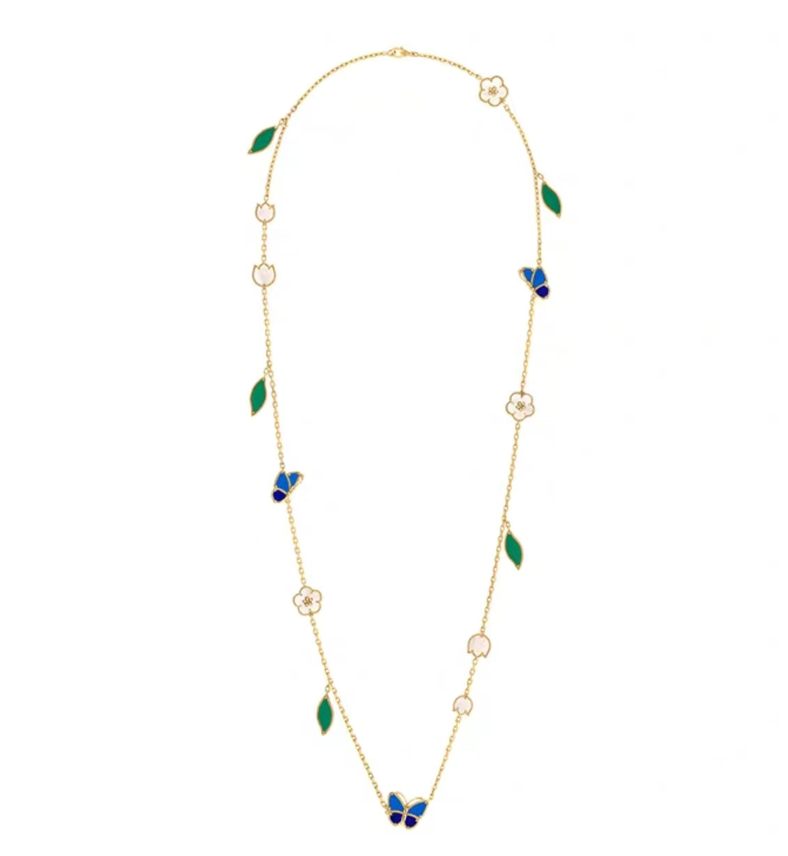 [Riva Jewelry ]LUCKY SPRING GOLD  MOTIFS  NECKLACE