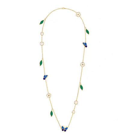 [Riva Jewelry ]LUCKY SPRING GOLD  MOTIFS  NECKLACE