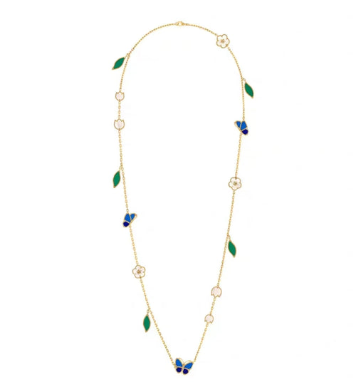 [Riva Jewelry ]LUCKY SPRING GOLD  MOTIFS  NECKLACE