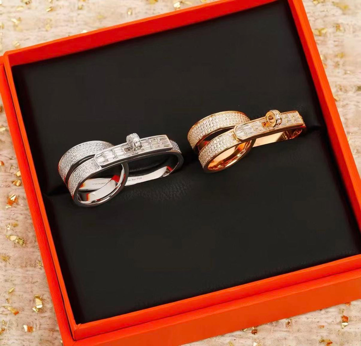 [Riva Jewelry]NEW STYLE FULL CIRCLE DOUBLE DIAMOND RING