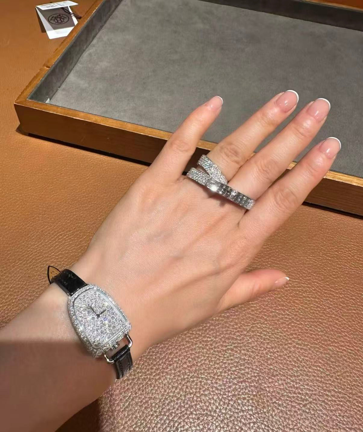 [Riva Jewelry]NEW STYLE FULL CIRCLE DOUBLE DIAMOND RING