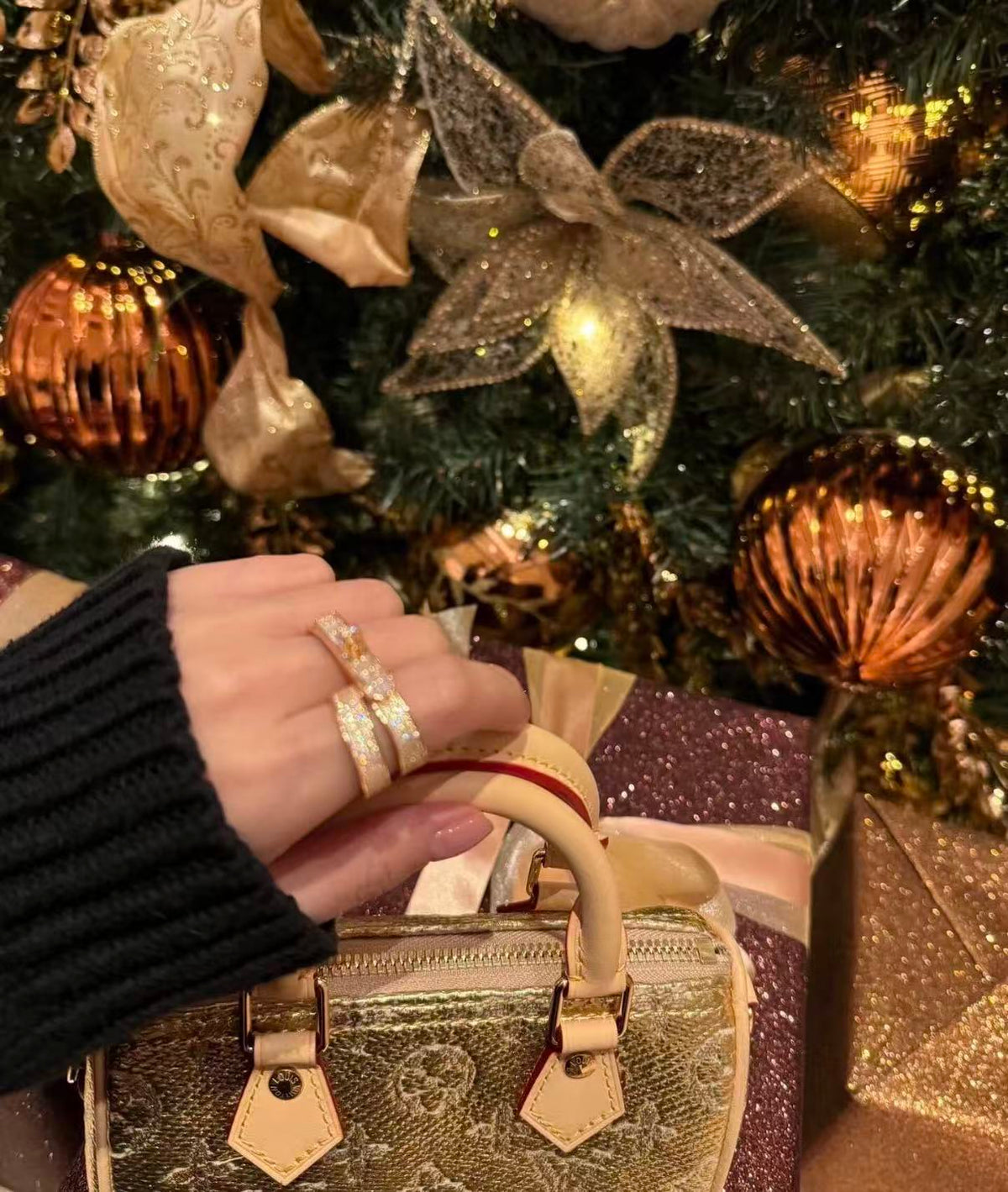 [Riva Jewelry]NEW STYLE FULL CIRCLE DOUBLE DIAMOND RING