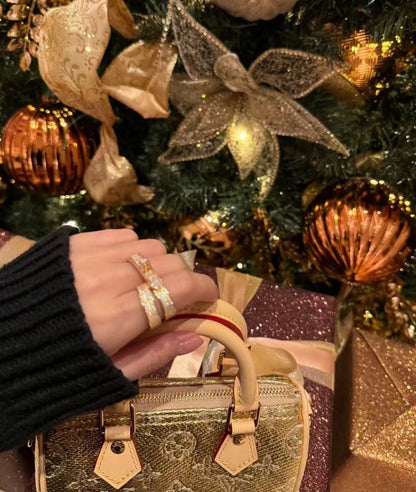 [Riva Jewelry]NEW STYLE FULL CIRCLE DOUBLE DIAMOND RING