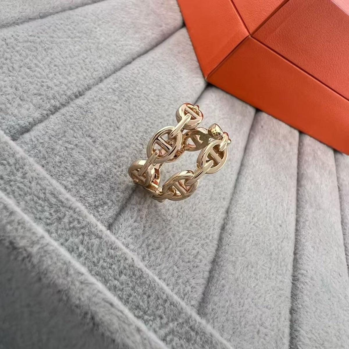 [Riva Jewelry]GLOSSY FINISH SQUARE COMBINATION DOUBLE-LAYER PIG NOSE RING