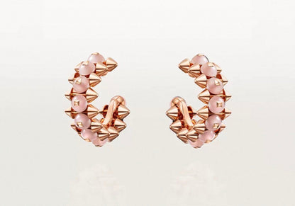 [Riva Jewelry]CLASH COLLECTION AGATE CHALCEDONY STUD EARRINGS
