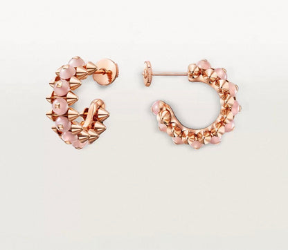 [Riva Jewelry]CLASH COLLECTION AGATE CHALCEDONY STUD EARRINGS