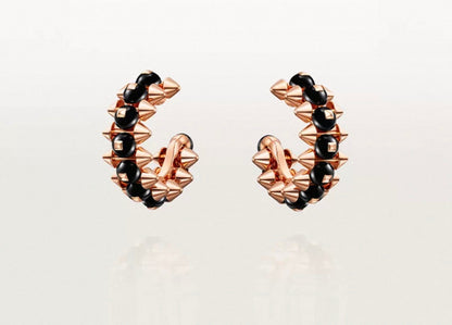 [Riva Jewelry]CLASH COLLECTION AGATE CHALCEDONY STUD EARRINGS