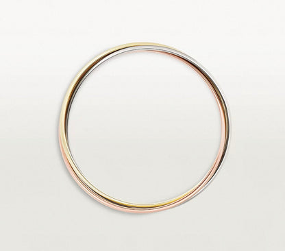 [Riva]TRINITY COLLECTION CLASSIC THREE-COLOUR GOLD TRIPLE BAND BANGLE