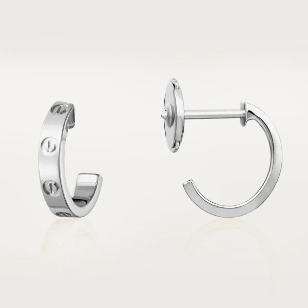 [Riva Jewelry ]LOVE EARRINGS 2.65MM SILVER