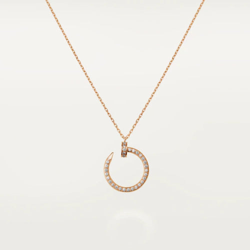 [Riva Jewelry ]JUSTE NECKLACE PINK GOLD DIAMONDS