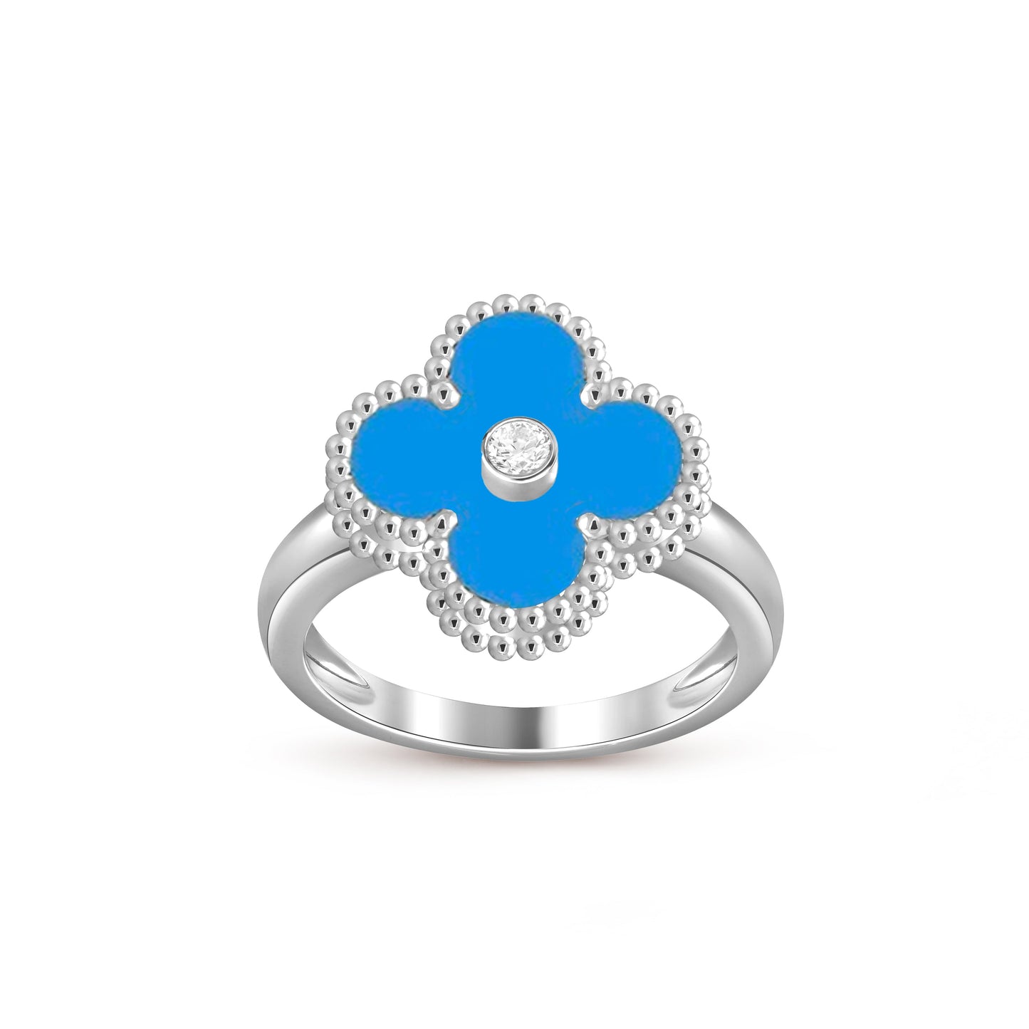 [Riva Schmuck]RINGKOLLEKTION AUS WEISSGOLD MIT KLEEBRAUT-DIAMANTEN
