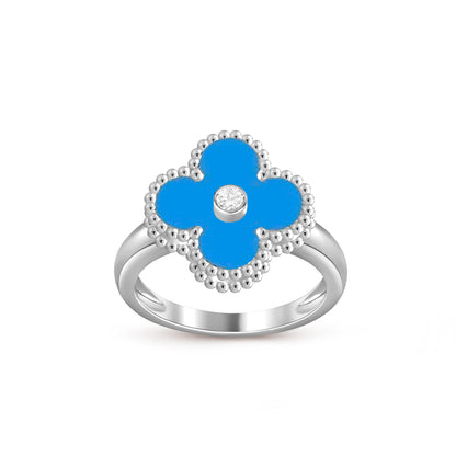 [Riva Schmuck]RINGKOLLEKTION AUS WEISSGOLD MIT KLEEBRAUT-DIAMANTEN