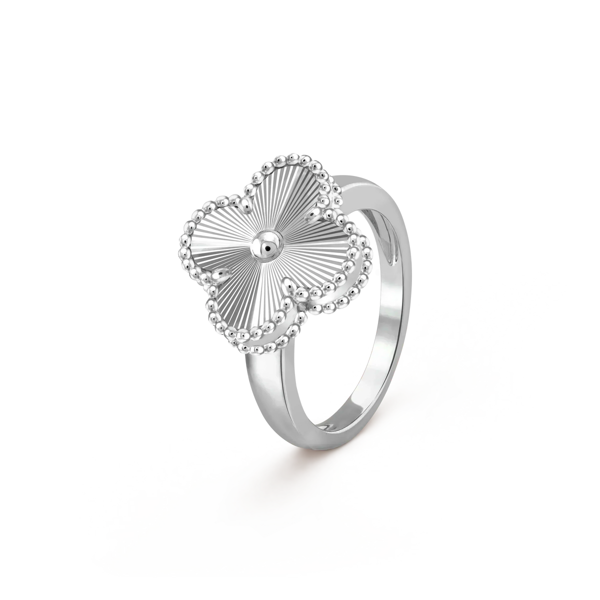[Riva Jewelry ]CLOVER SILVER RING