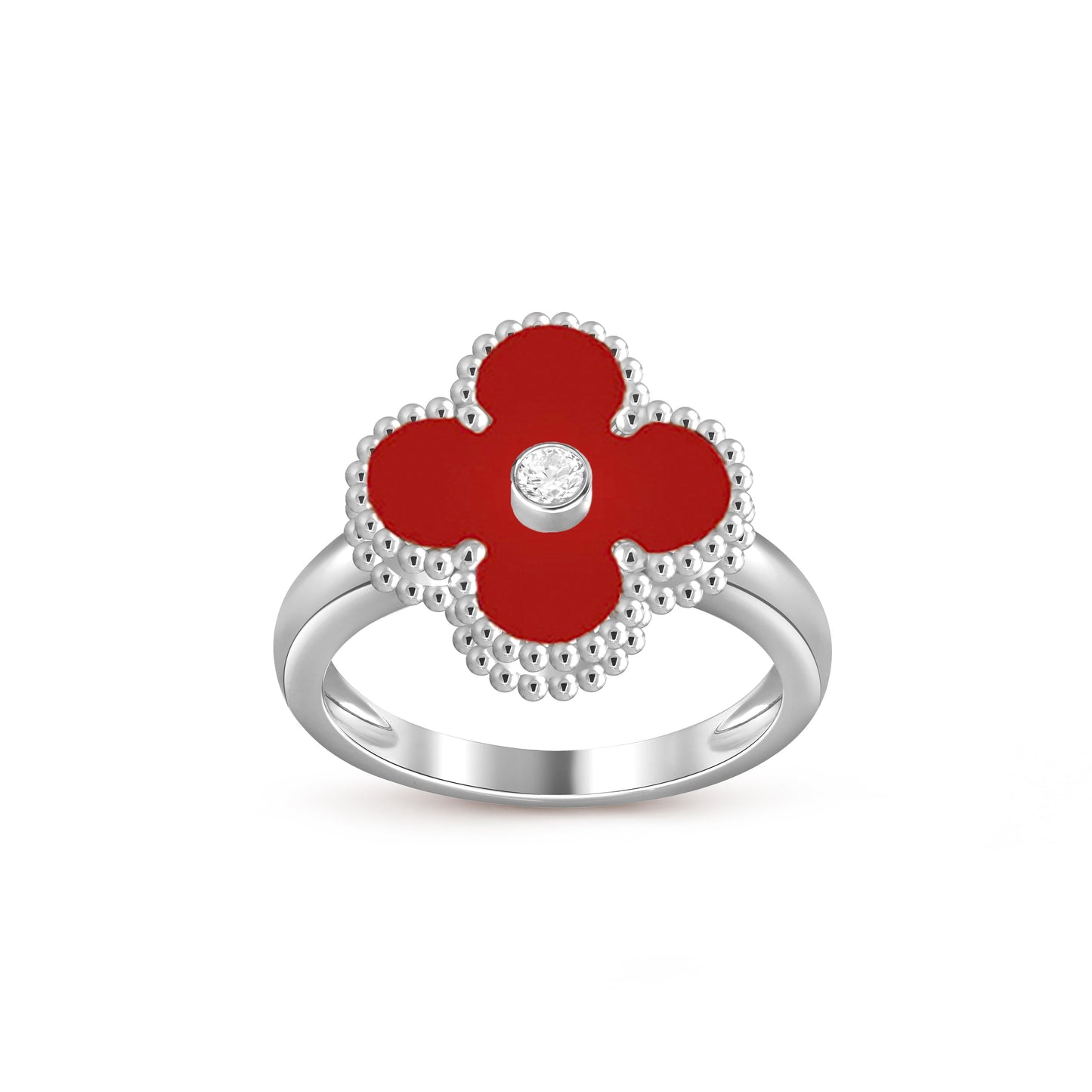 [Riva Schmuck]RINGKOLLEKTION AUS WEISSGOLD MIT KLEEBRAUT-DIAMANTEN