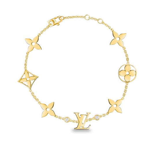 [Riva Jewelry]ARMBAND GOLD SONNE STERNE 7 MOTIVE