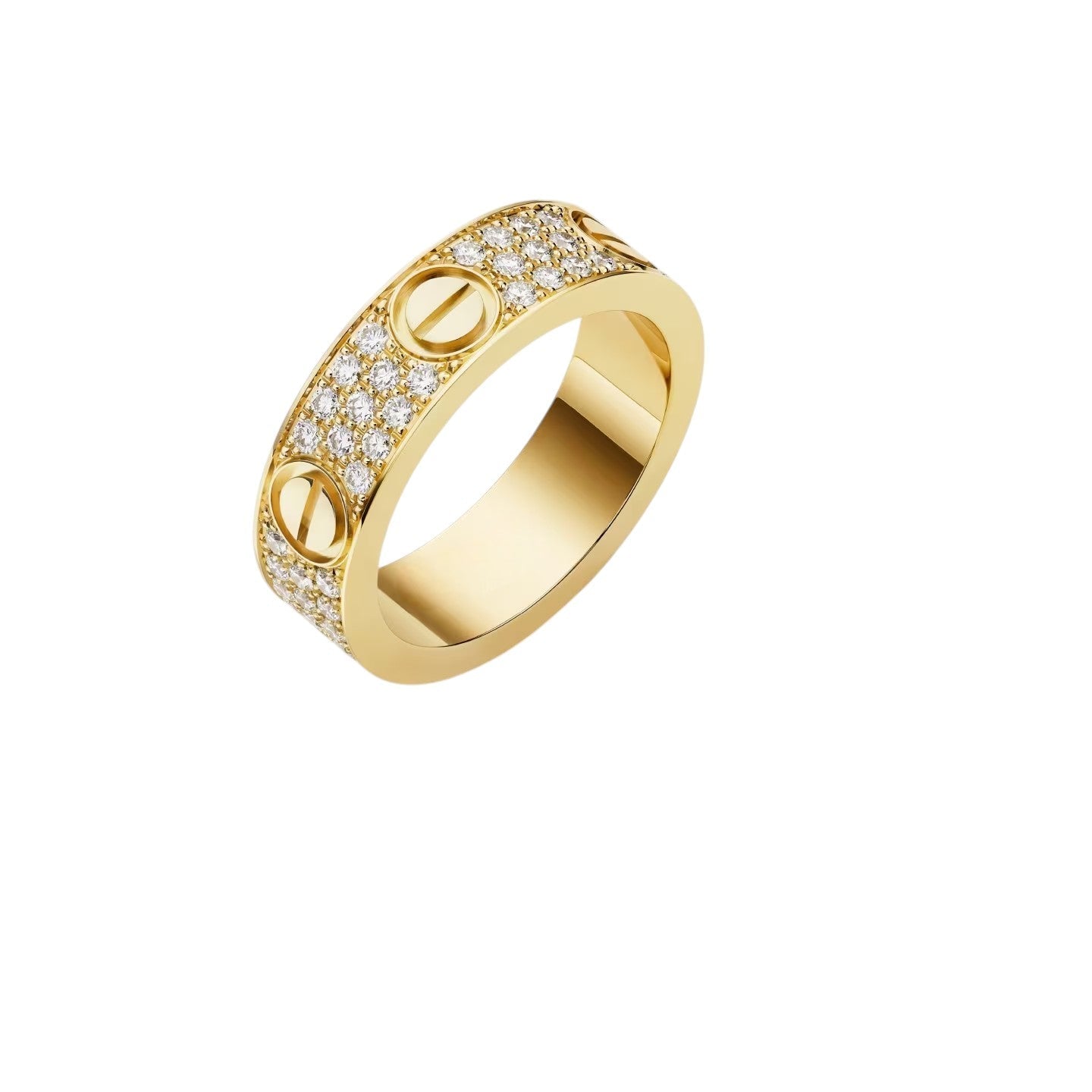 [Riva Jewelry]LOVE 5.5MM フルパヴェ ダイヤモンドリング