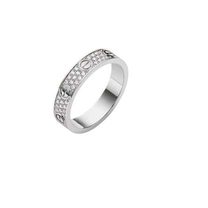 [Riva Jewelry]ラブ 4MM パヴェダイヤモンドリング