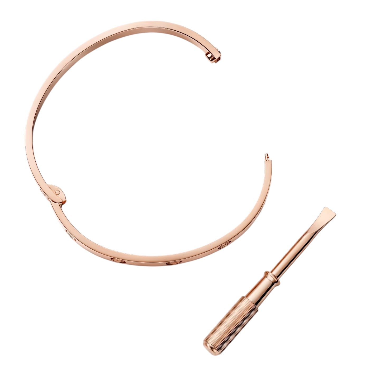 [Riva Jewelry]クラシック 6.1MM ラブ シングルスクリューバングル