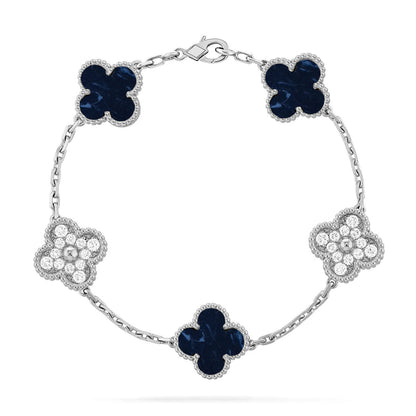 [Riva Jewelry]LUCKY CLOVER 5-MOTIF BRACELET - PIETERSITE-KOLLEKTION