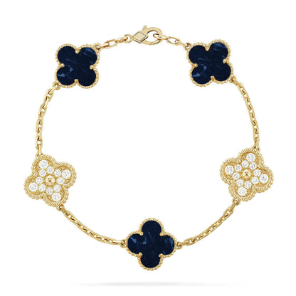 [Riva Jewelry ]CLOVER 5 MOTIF PIETERSITE BRACELET COLLECTION