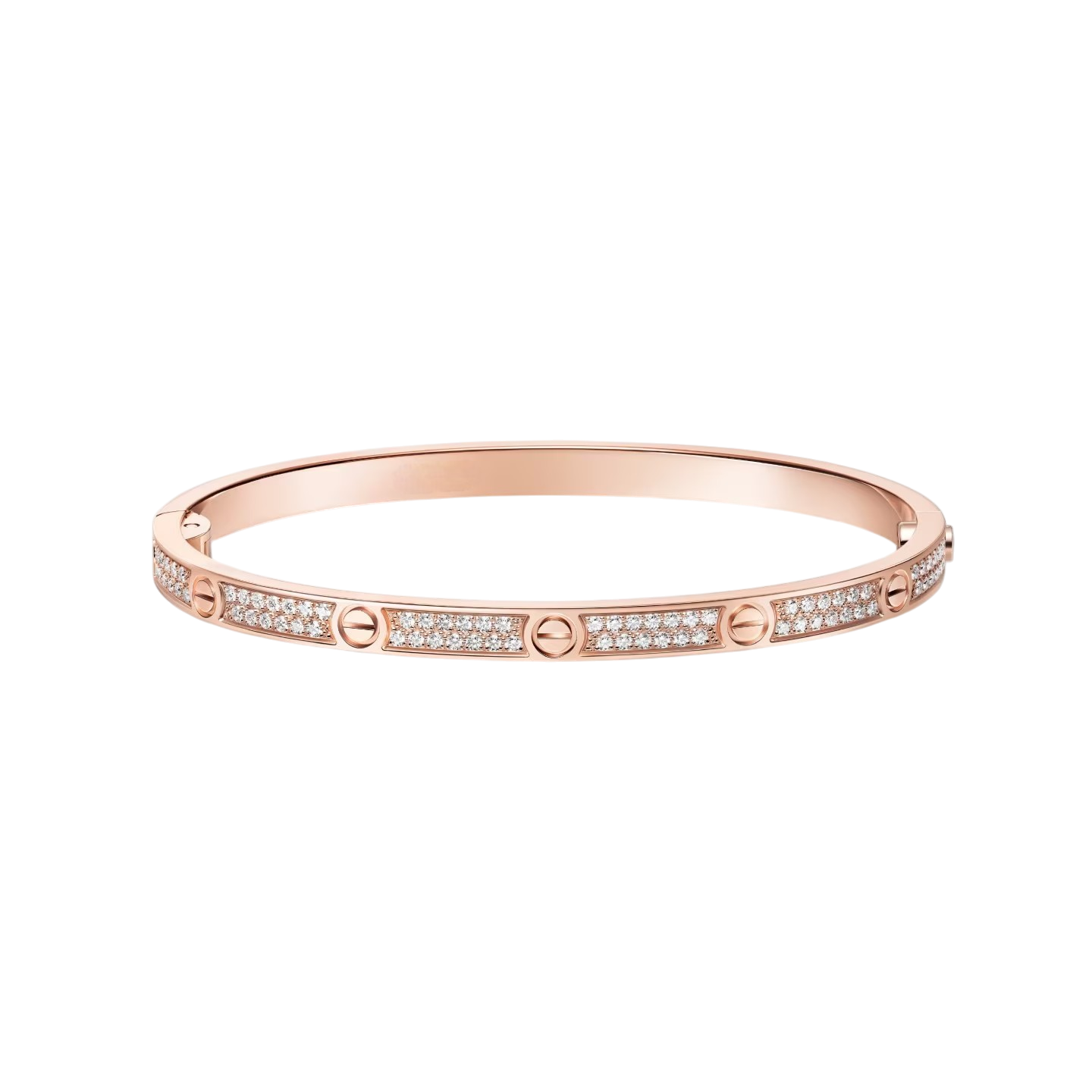 [Riva Jewelry]クラシック 3.65mm ラブ フルパヴェ バングル