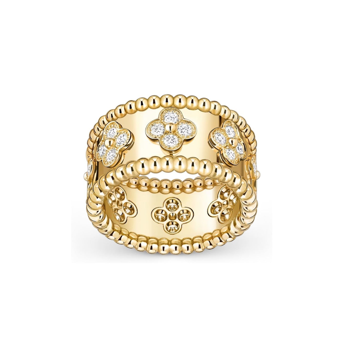 [Riva Jewelry]カレイドスコープ ラディアンス ワイドバンドリング