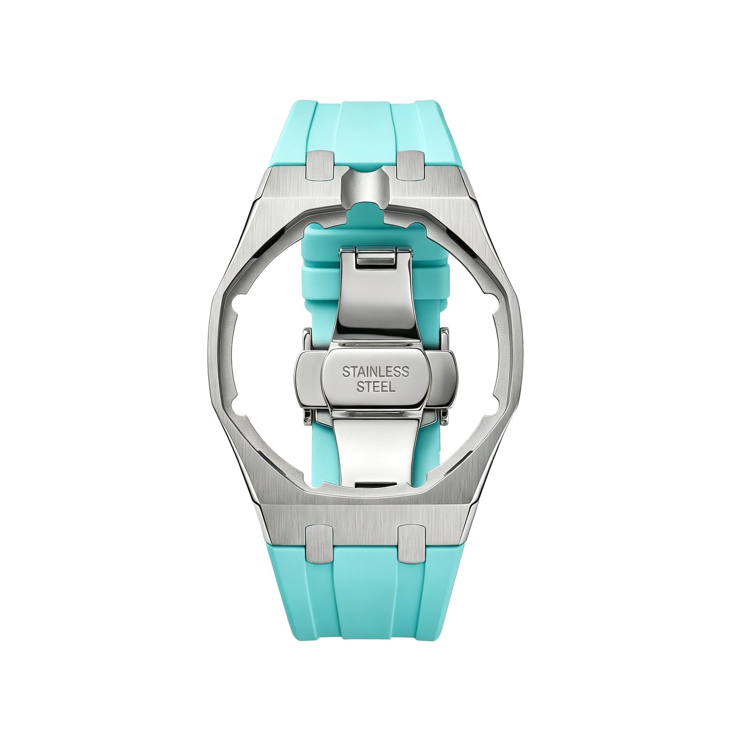 [Riva Jewelry]Royal Oak Pop Exclusive Stahlgehäuse & Silikonarmband mit Wiege