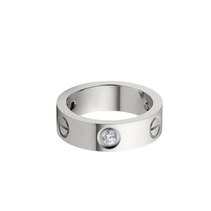 [Riva Jewelry]LOVE 5.5MM 3ダイヤモンド リング