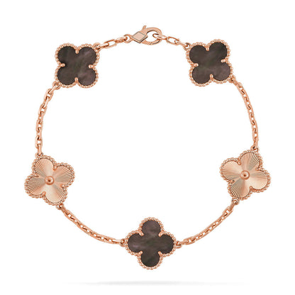 [Riva Jewelry ] CLOVER 5 MOTIF GRAY MOP BRACELET COLLECTION
