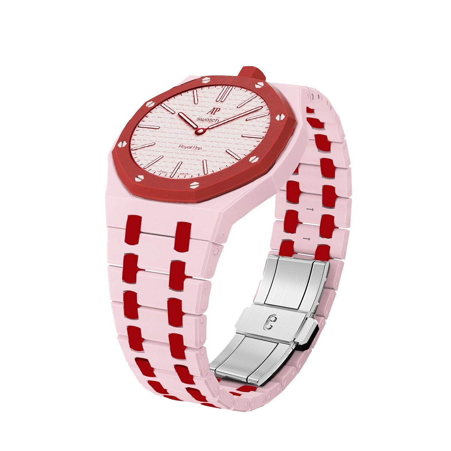 [Riva Jewelry]Royal Oak Pop Exklusiv Biokeramik Gehäuse & Biokeramik Band Mix Farbe