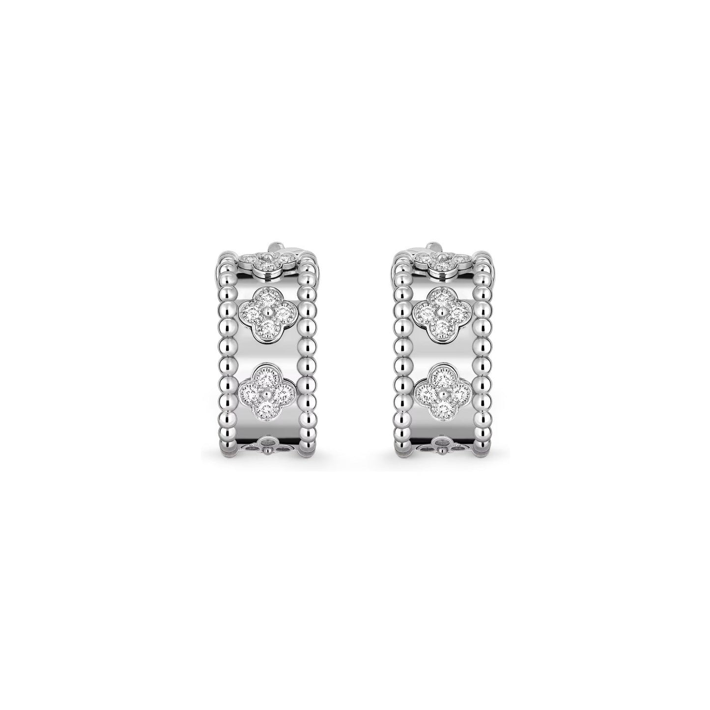 [Riva Jewelry]カレイドスコープ クローバー フープピアス