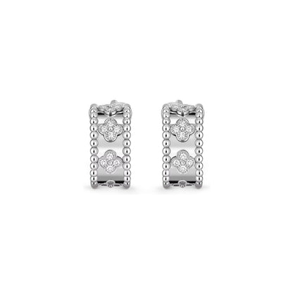 [Riva Jewelry]カレイドスコープ クローバー フープピアス