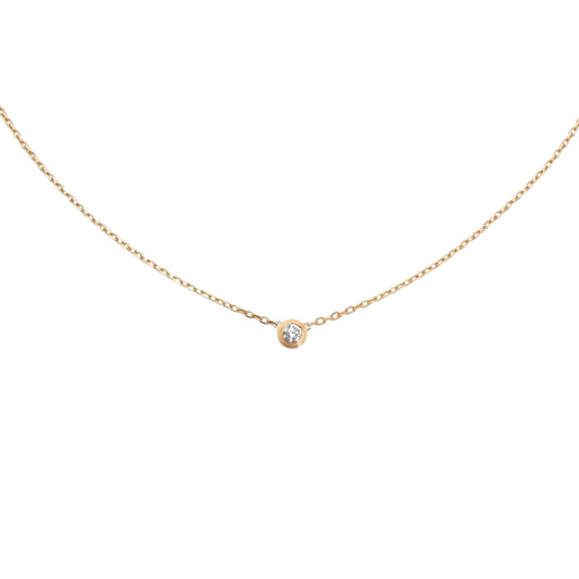 [Riva Jewelry]ラブ スクリューペンダント シングルダイヤモンドネックレス