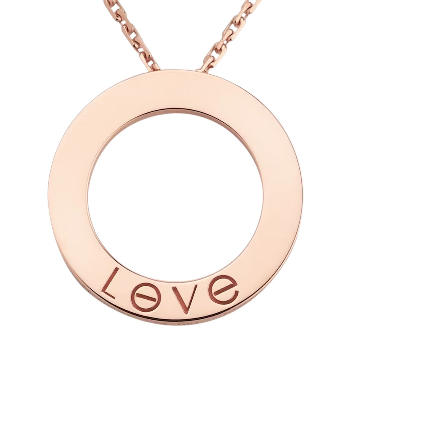 [Riva Jewelry]ラブ ラージ サークル ペンダントネックレス
