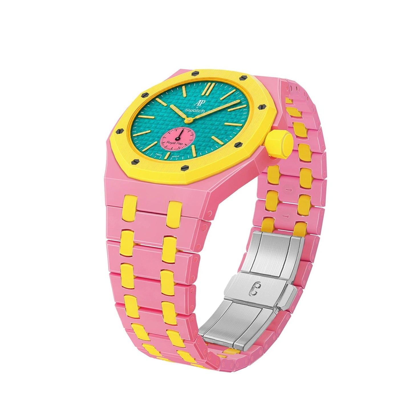[Riva Jewelry]Royal Oak Pop Exklusiv Biokeramik Gehäuse & Biokeramik Band Mix Farbe