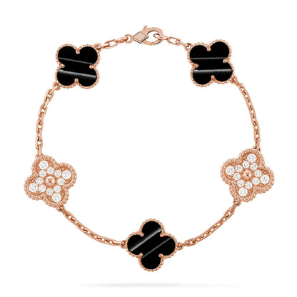 [Riva Jewelry ] CLOVER 5 MOTIF PULSAR STONE BRACELET COLLECTION