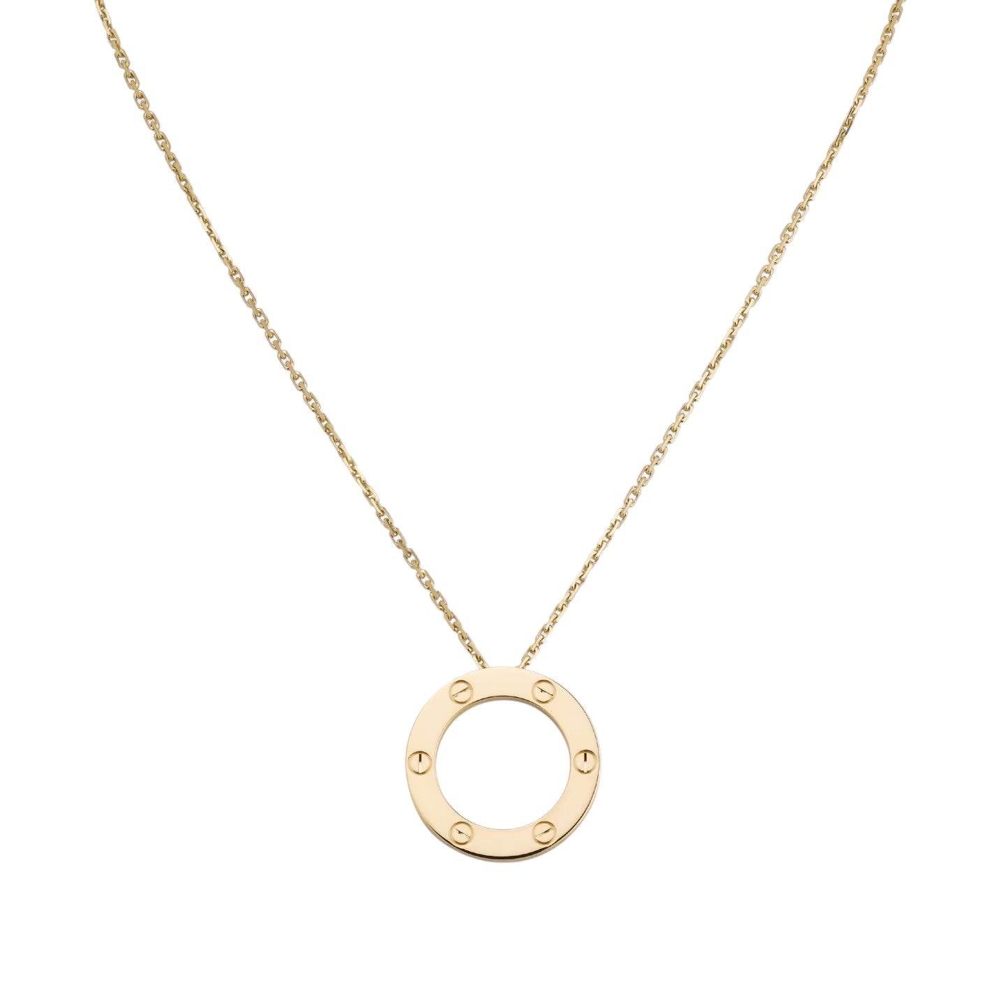 [Riva Jewelry]ラブ ラージ サークル ペンダントネックレス
