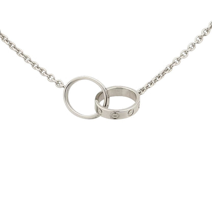 [Riva Jewelry]DOPPELRING-ANHÄNGERKETTE LIEBE