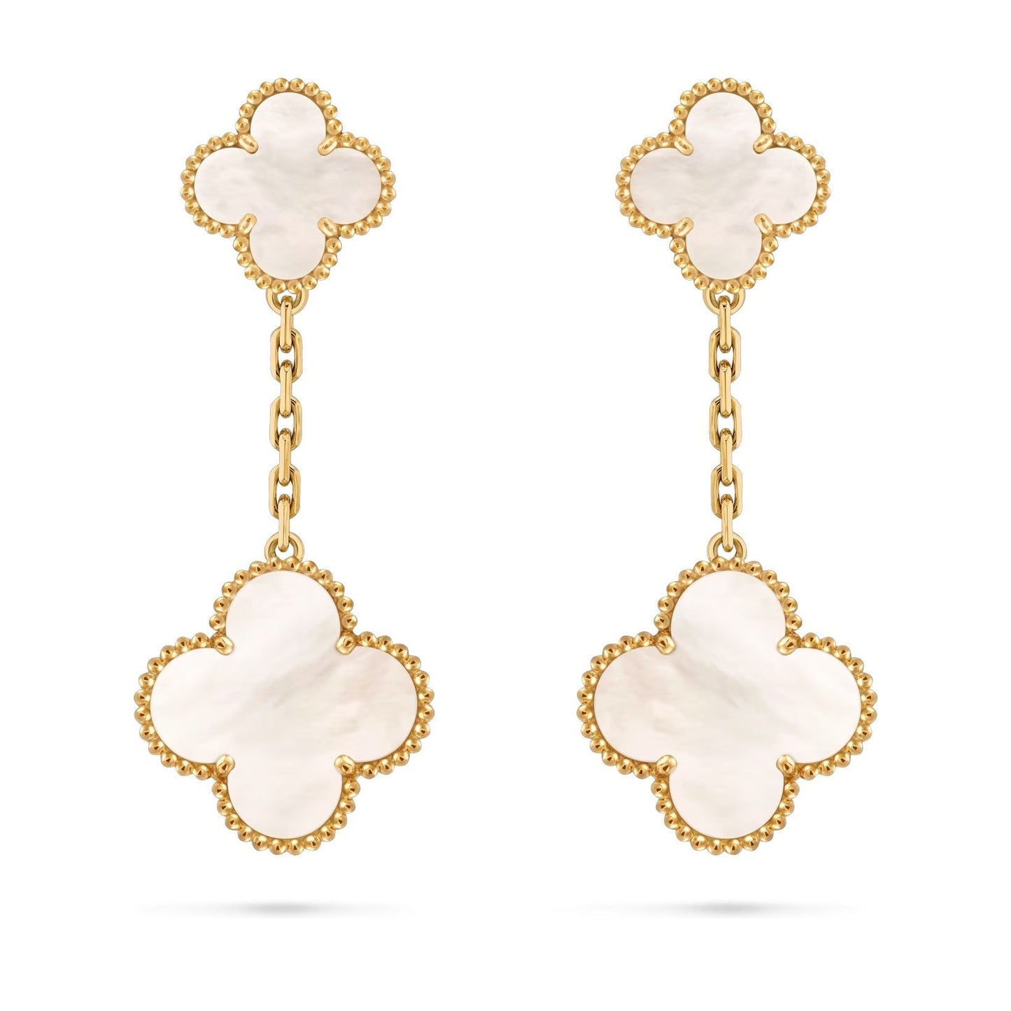 [Riva Jewelry]KLEEBEN-DOPPELMOTIV STATEMENT-OHRRINGE - DOUBLE-CHARM KOLLEKTION