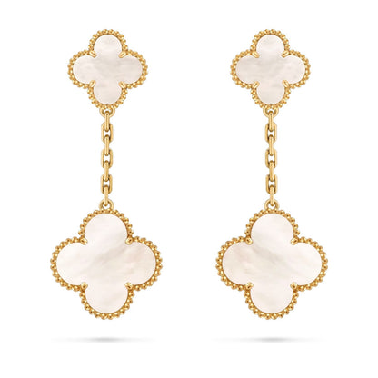 [Riva Jewelry]KLEEBEN-DOPPELMOTIV STATEMENT-OHRRINGE - DOUBLE-CHARM KOLLEKTION