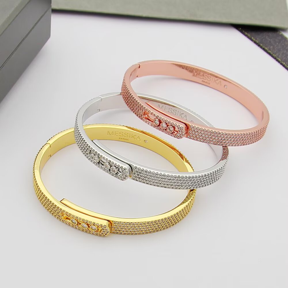 [Riva Jewelry]Move Noa Full Pavé Diamond Bangle Bracelet