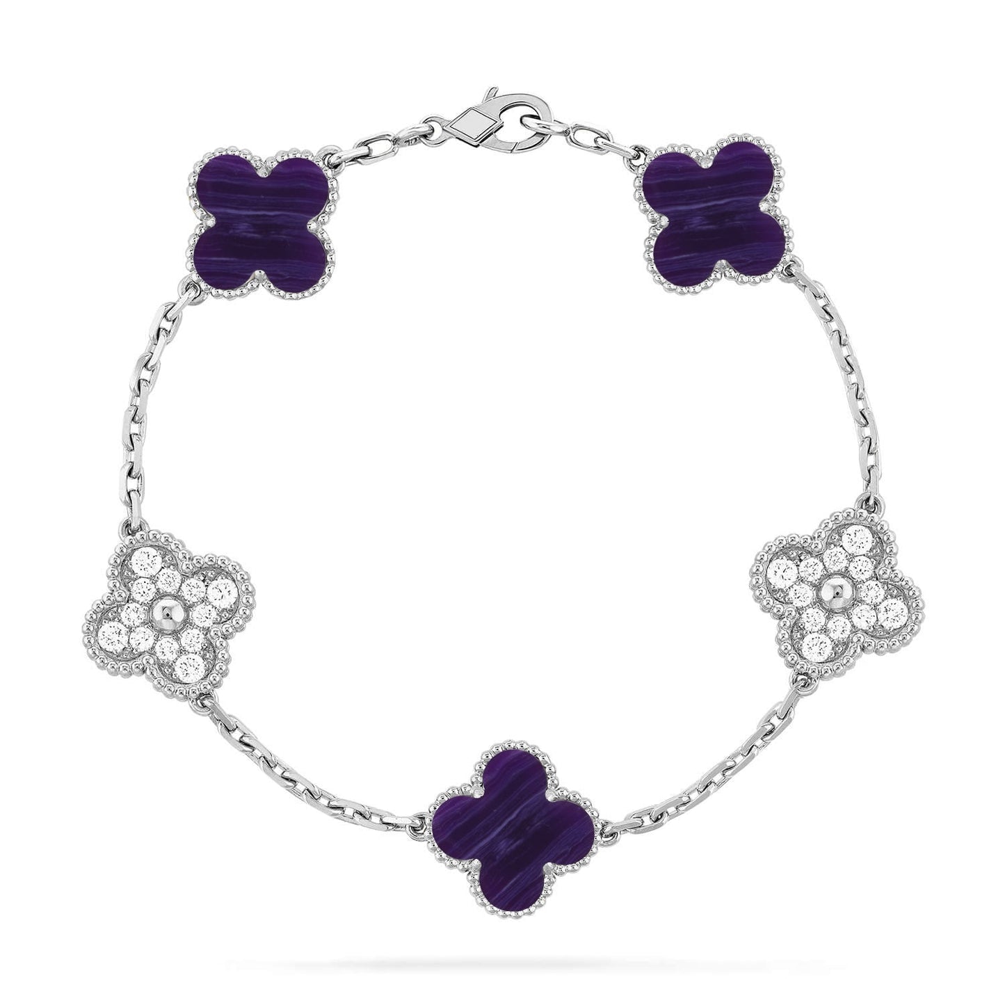 [Riva Jewelry]LUCKY CLOVER 5-MOTIF ARMBAND – CHAROIT-KOLLEKTION