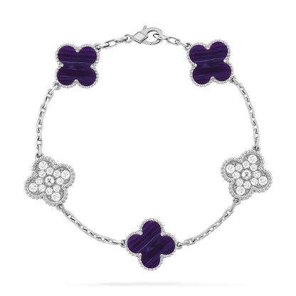 [Riva Jewelry]LUCKY CLOVER 5-MOTIF ARMBAND – CHAROIT-KOLLEKTION