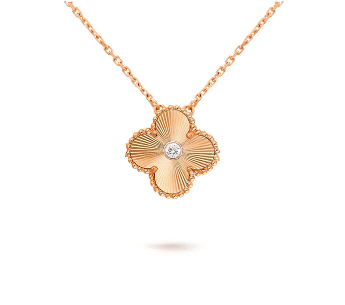 [Riva Jewelry]15MM KLEEBLUMEN-DIAMANTANHÄNGER-KOLLEKTION