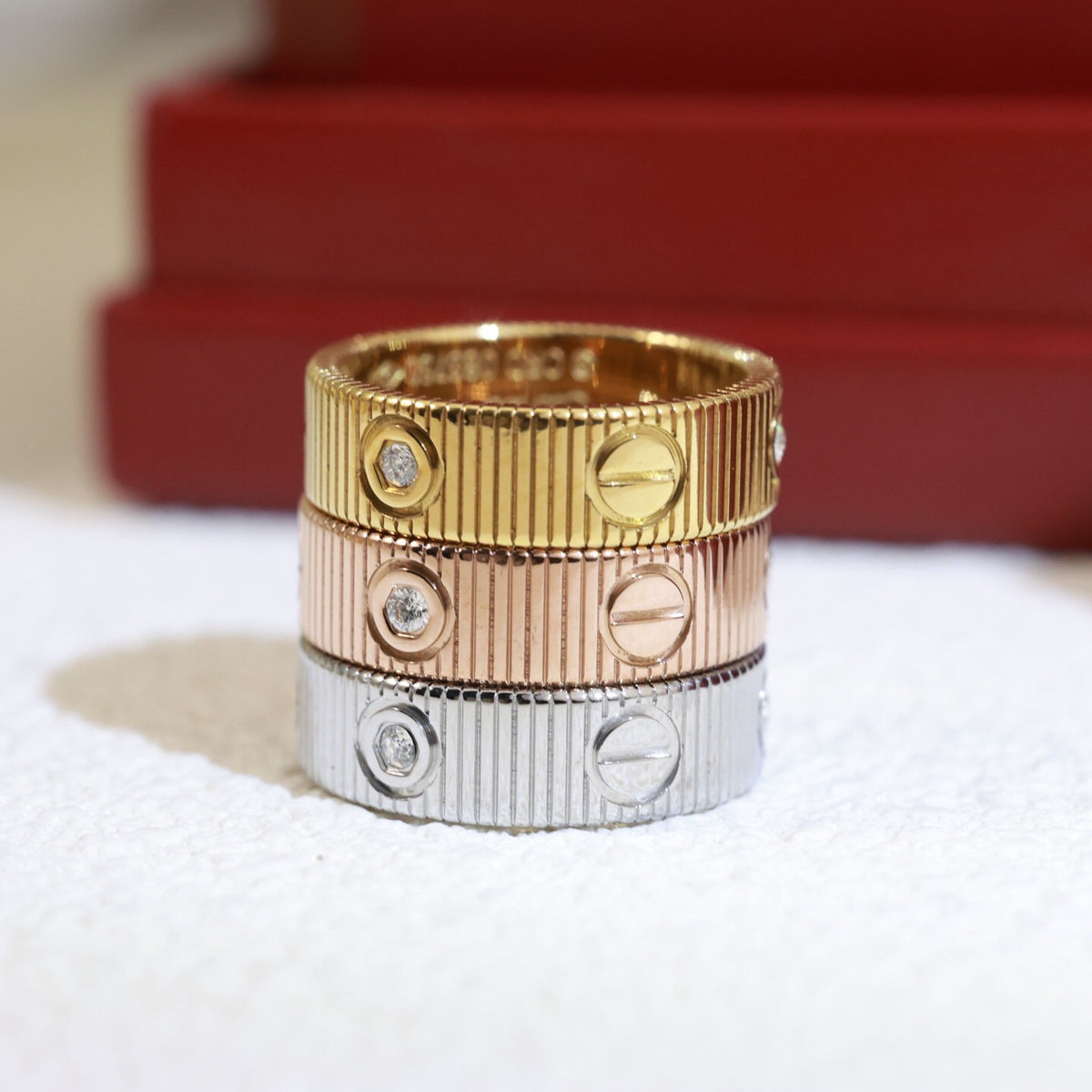 [Riva Jewelry]LOVE 6.5MM UNLIMITED 3 DIAMONDS RING
