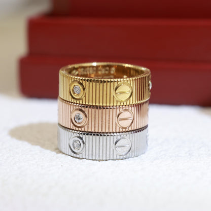 [Riva Jewelry]LOVE 6.5MM UNLIMITED 3 DIAMONDS RING