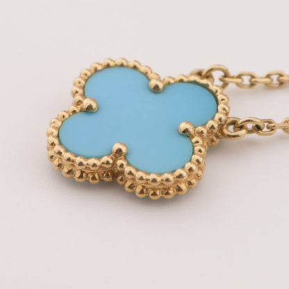 [Riva Jewelry ]CLOVER 15MM VINTAGE TURQUOISE NECKLACE