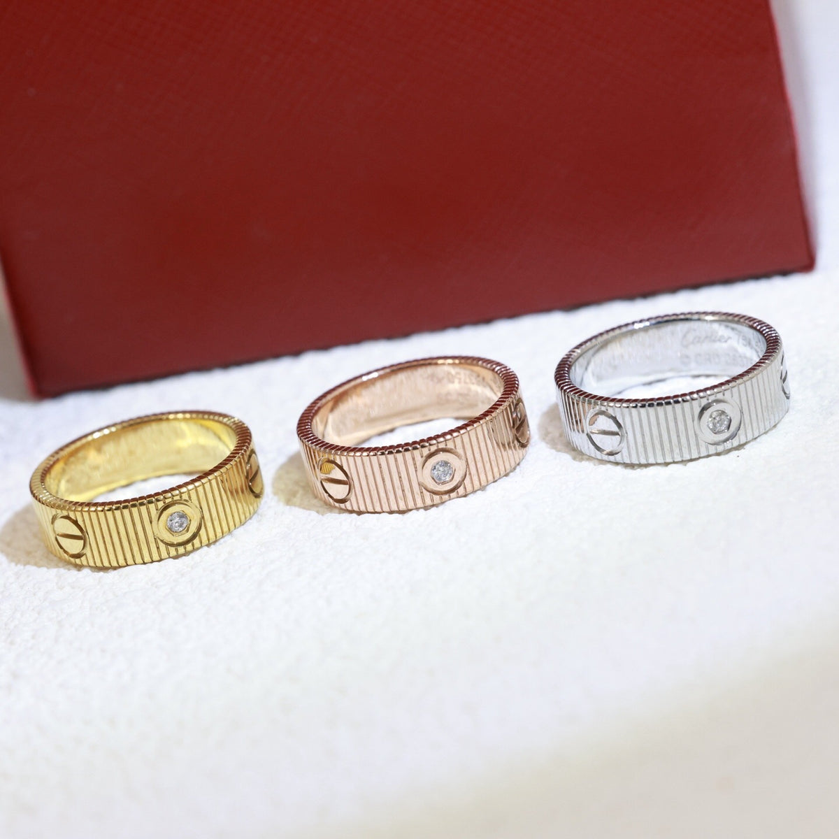 [Riva Jewelry]LOVE 6.5MM UNLIMITED 3 DIAMONDS RING